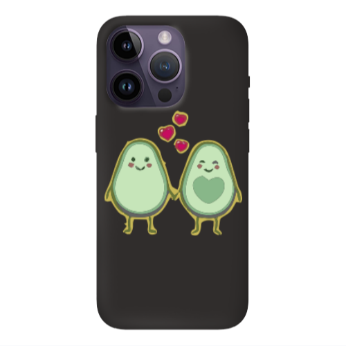 Apple iPhone 14 Pro  Avocados Black Colored Silicone TPU Θήκη