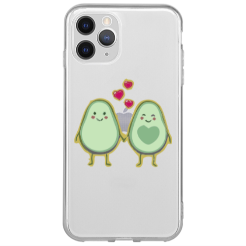 Apple iPhone 13 Pro Avocados Transparent Silicone TPU Θήκη