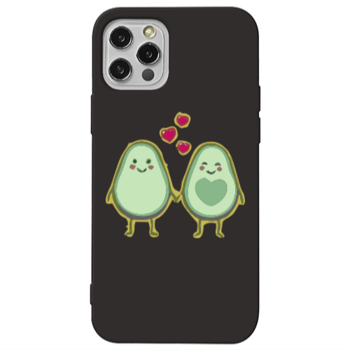 Apple iPhone 13 Pro Avocados Black Colored Silicone TPU Θήκη