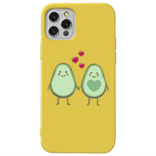 Apple iPhone 13 Pro Avocados Yellow Colored Silicone TPU Θήκη