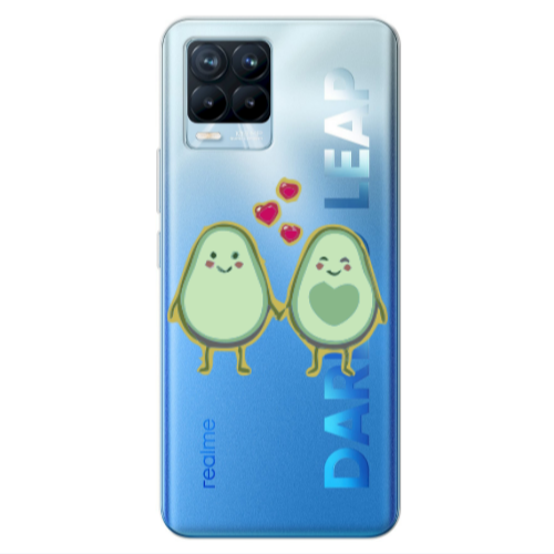 Realme 8 Pro Avocados Transparent Silicone TPU Θήκη