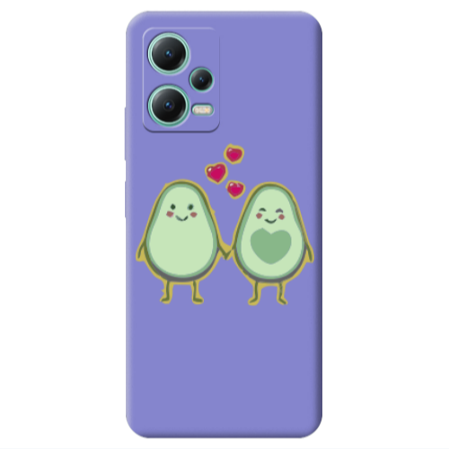 Xiaomi Redmi Note 12 Pro 5G Avocados Purple Colored Silicone TPU Θήκη