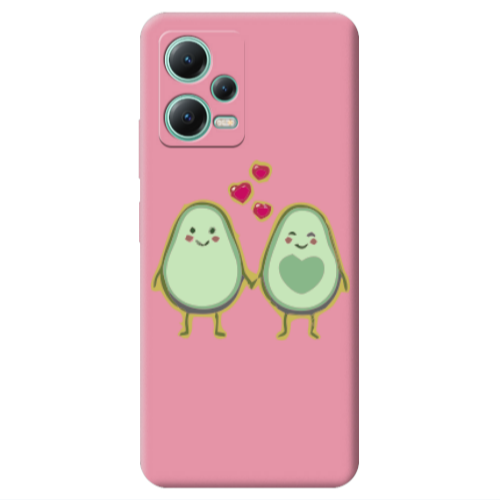 Xiaomi Redmi Note 12 Pro 5G Avocados Pink Colored Silicone TPU Θήκη