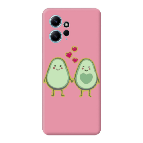 Xiaomi Redmi Note 12 4G Avocados Pink Colored Silicone TPU Θήκη