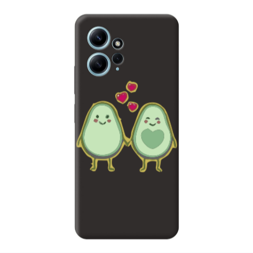 Xiaomi Redmi Note 12 4G Avocados Black Colored Silicone TPU Θήκη