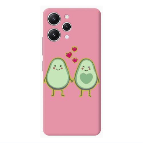 Xiaomi Redmi 12 Avocados Pink Colored Silicone TPU Θήκη