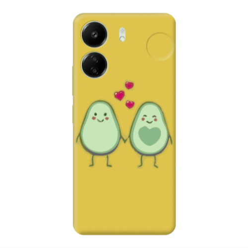 Xiaomi Redmi 13C Avocados Yellow Colored Silicone TPU Θήκη