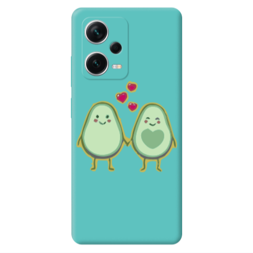 Xiaomi Poco X5 Avocados Turquoise Colored Silicone TPU Θήκη