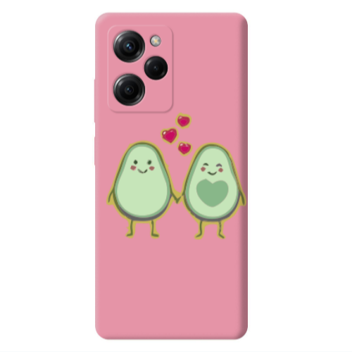 Xiaomi Poco X5 Pro Avocados Pink Colored Silicone TPU Θήκη