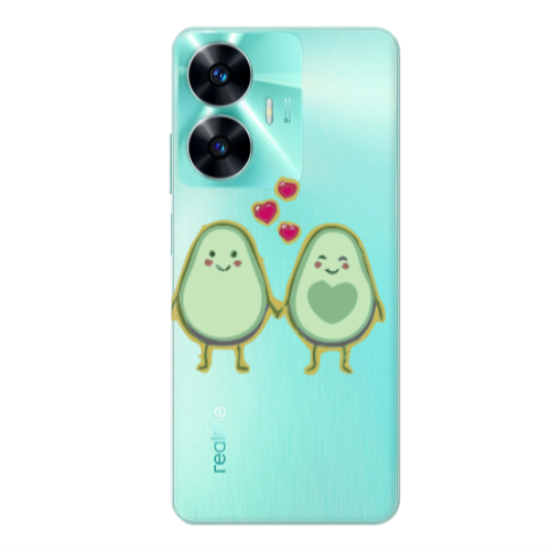 Realme C55 Avocados Transparent Silicone TPU Θήκη