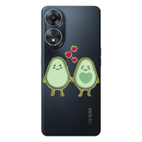 Oppo A 98 Avocados Transparent Silicone TPU Θήκη