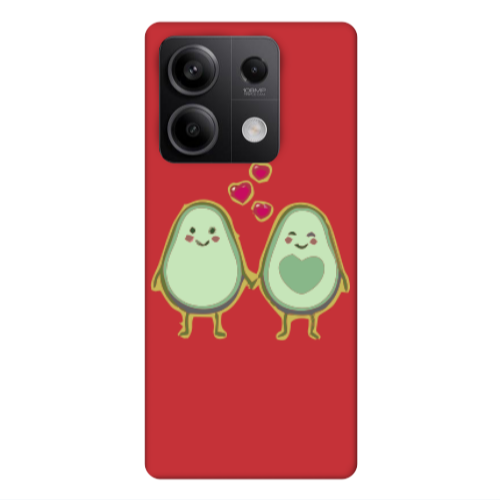Xiaomi Redmi Note 13 5G Avocados Red Colored Silicone TPU Θήκη
