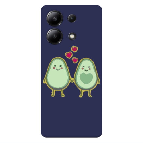 Xiaomi Redmi Note 13 4G Avocados Dark blue Colored Silicone TPU Θήκη