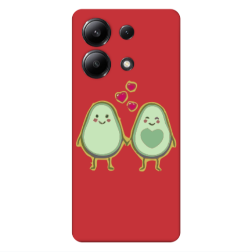 Xiaomi Redmi Note 13 4G Avocados Red Colored Silicone TPU Θήκη