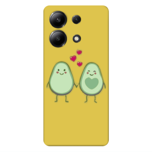 Xiaomi Redmi Note 13 4G Avocados Yellow Colored Silicone TPU Θήκη