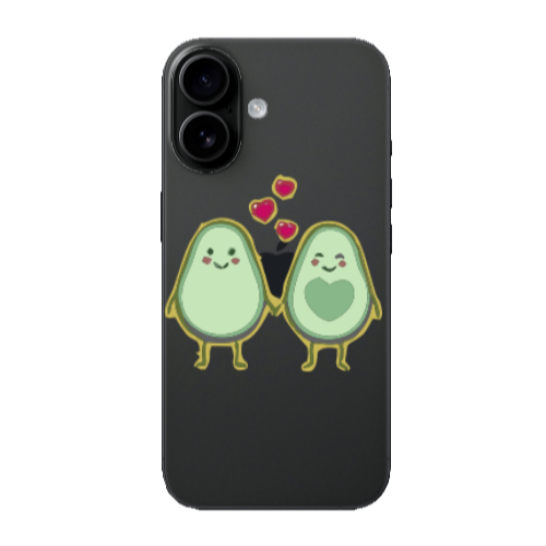 Apple Iphone 16 Avocados Transparent Silicone TPU Θήκη