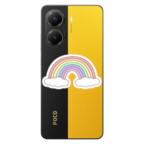 Xiaomi Poco X7 Pro Rainboww Transparent Silicone TPU Θήκη
