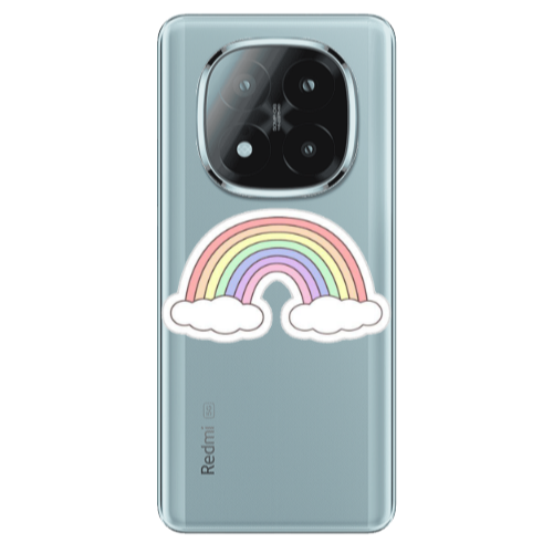 Xiaomi Redmi Note 14 Pro + 5g Rainboww Transparent Silicone TPU Θήκη