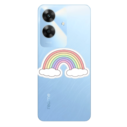 Realme Note 60 Rainboww Transparent Silicone TPU Θήκη