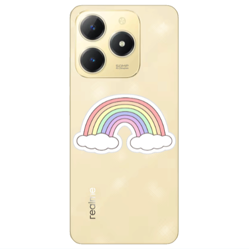 Realme C61 Rainboww Transparent Silicone TPU Θήκη