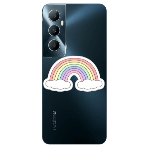 Realme C65 Rainboww Transparent Silicone TPU Θήκη