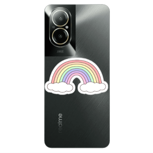 Realme C67 Rainboww Transparent Silicone TPU Θήκη