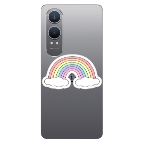 Oneplus Nord Ce 4 lite Rainboww Transparent Silicone TPU Θήκη