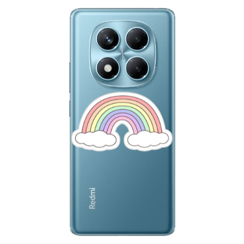 Xiaomi Redmi Note 14 Pro Rainboww Transparent Silicone TPU Θήκη