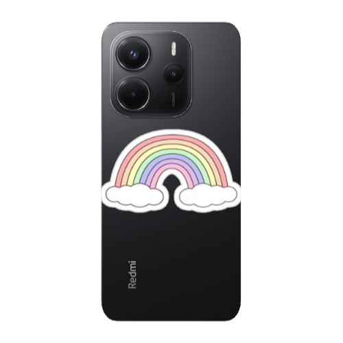 Xiaomi Redmi Note 14 Rainboww Transparent Silicone TPU Θήκη