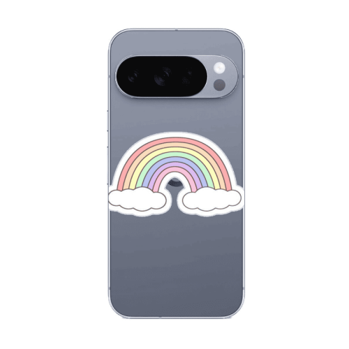 Google Pixel 10 Pro XL Rainboww Transparent Silicone TPU Θήκη