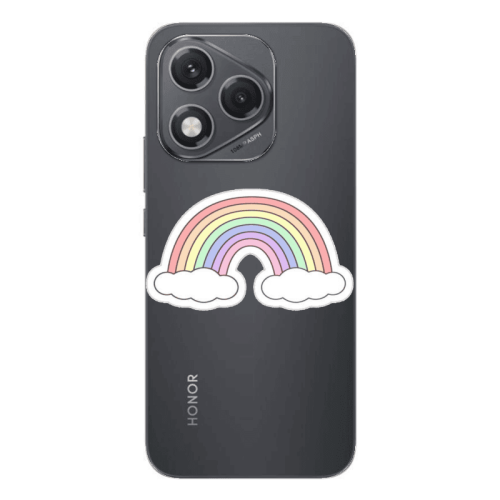 Honor 400 Lite Rainboww Transparent Silicone TPU Θήκη