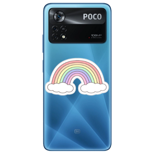 Xiaomi Poco X4 Pro Rainboww Transparent Silicone TPU Θήκη