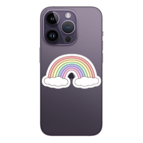 Apple iPhone 14 Pro  Rainboww Transparent Silicone TPU Θήκη