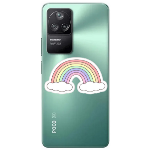 Xiaomi Poco F4 Rainboww Transparent Silicone TPU Θήκη