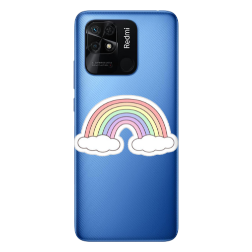 Xiaomi Poco C40 Rainboww Transparent Silicone TPU Θήκη