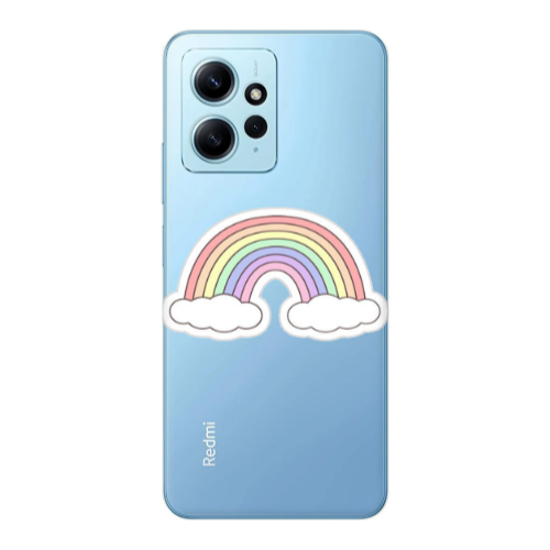 Xiaomi Redmi Note 12 4G Rainboww Transparent Silicone TPU Θήκη