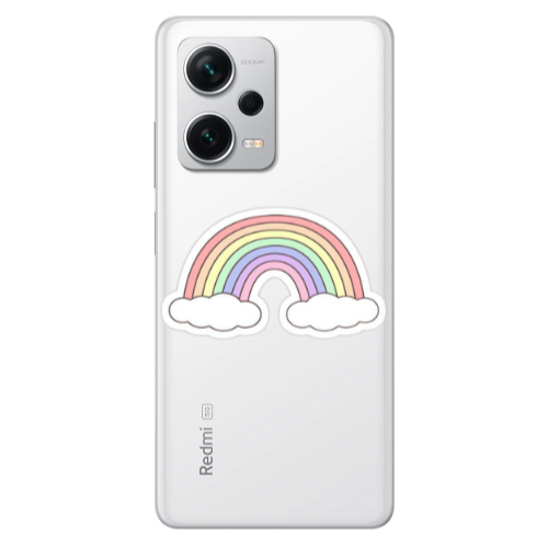 Xiaomi Redmi Note 12 5G Rainboww Transparent Silicone TPU Θήκη