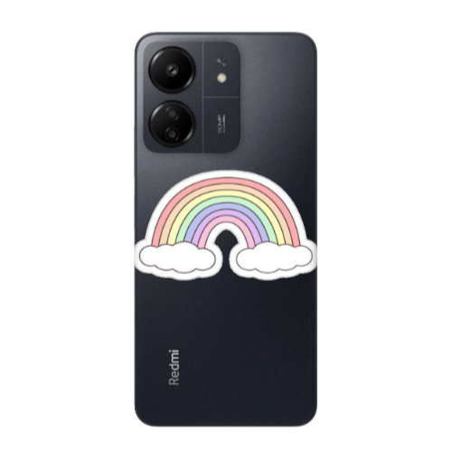 Xiaomi Redmi 13C Rainboww Transparent Silicone TPU Θήκη