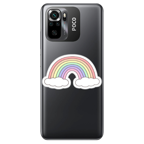 Xiaomi Poco M5 s Rainboww Transparent Silicone TPU Θήκη