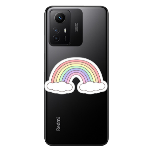 Xiaomi Redmi Note 12s Rainboww Transparent Silicone TPU Θήκη