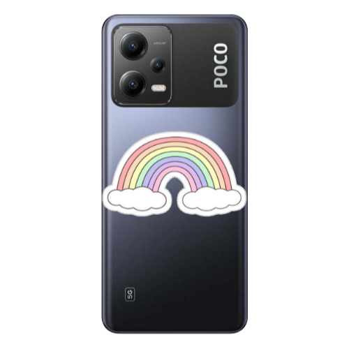 Xiaomi Poco X5 Rainboww Transparent Silicone TPU Θήκη