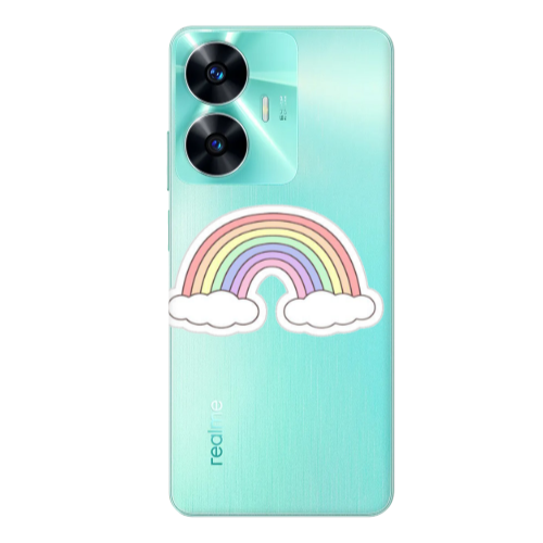 Realme C55 Rainboww Transparent Silicone TPU Θήκη