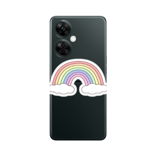 Oneplus Nord CE 3 Lite 5G Rainboww Transparent Silicone TPU Θήκη