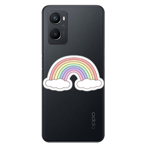 Oppo A 96 Rainboww Transparent Silicone TPU Θήκη