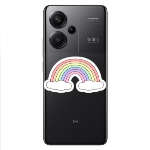 Xiaomi Redmi Note 13 Pro+ 5G  Rainboww Transparent Silicone TPU Θήκη