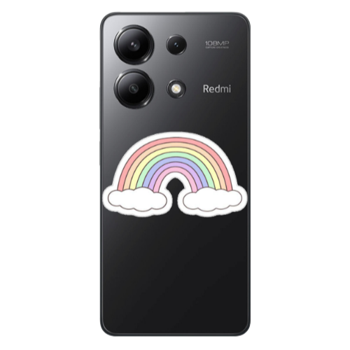 Xiaomi Redmi Note 13 4G Rainboww Transparent Silicone TPU Θήκη