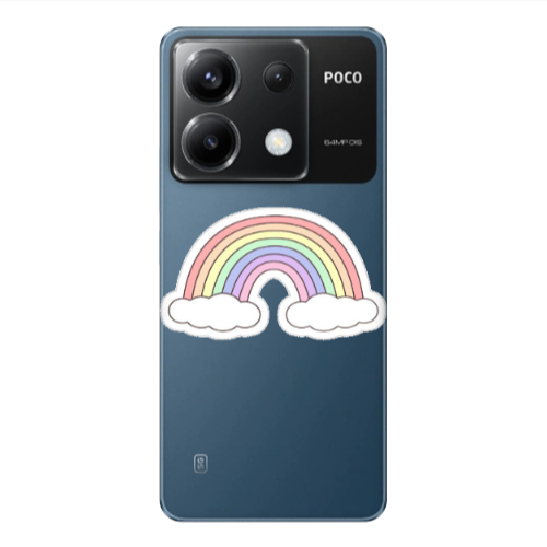 Xiaomi Poco X6 5G Rainboww Transparent Silicone TPU Θήκη