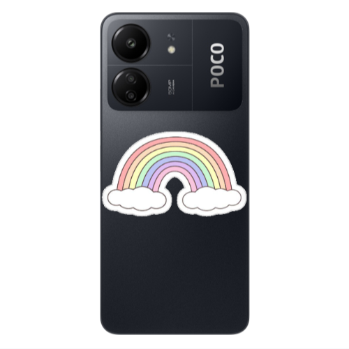 Xiaomi Poco C65 Rainboww Transparent Silicone TPU Θήκη