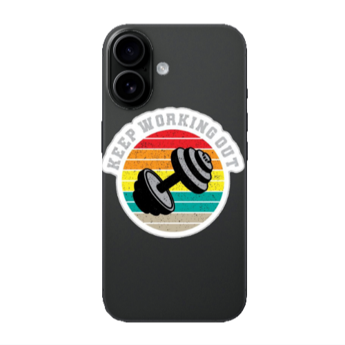 Apple Iphone 16 plus Keep working out Transparent Silicone TPU Θήκη