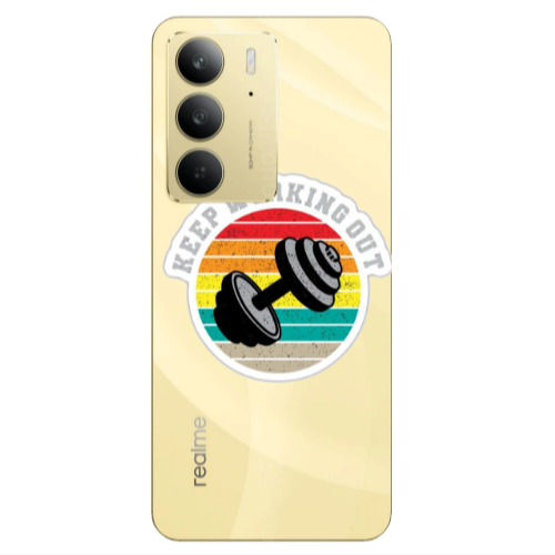 Realme C 75 Keep working out Transparent Silicone TPU Θήκη